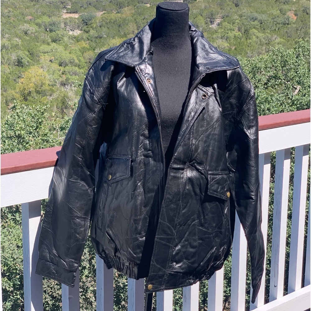New Napoline Men’s Genuine Leather Bomber Jacket